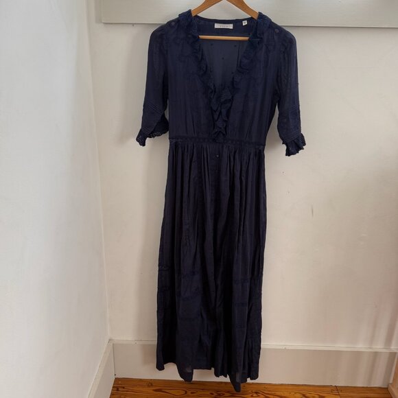 Doen Rosabella Dress in Adriatic navy - Picture 2 of 6
